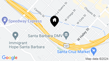 Map of 408 W Ortega Street, SANTA BARBARA CA, 93101