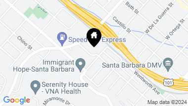 Map of 912 San Pascual Street, SANTA BARBARA CA, 93101