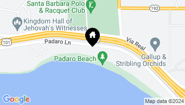 Map of 3345 Padaro Lane, Montecito CA, 93013