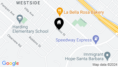 Map of 1321 Chino Street, SANTA BARBARA CA, 93101