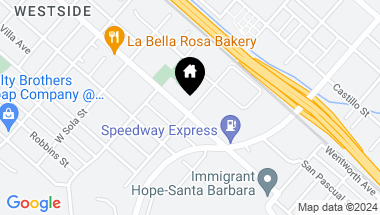 Map of 1204 San Andres Street, SANTA BARBARA CA, 93101