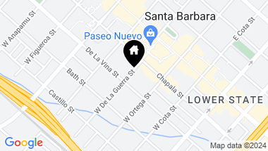 Map of 121 W De La Guerra Street, A, SANTA BARBARA CA, 93101