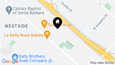 Map of 1407 San Pascual Street, D, SANTA BARBARA CA, 93101
