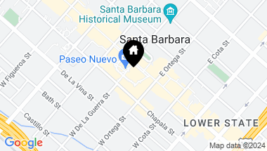 Map of 351 Paseo Nuevo, SANTA BARBARA CA, 93101