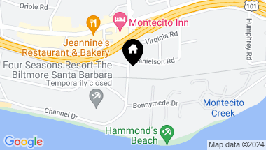 Map of 64 Olive Mill Road, Montecito CA, 93108