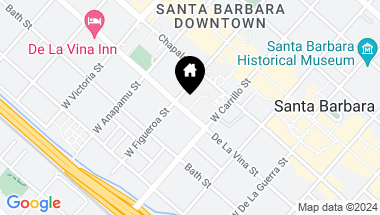 Map of 1024 De La Vina Street, SANTA BARBARA CA, 93101