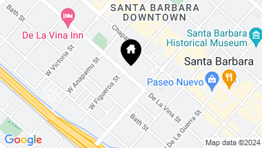 Map of 1030 De La Vina Street, SANTA BARBARA CA, 93101