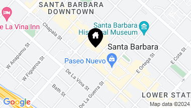 Map of 16-20 W Canon Perdido Street, SANTA BARBARA CA, 93101