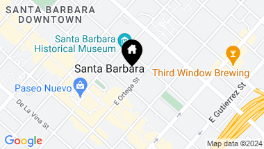 Map of 117-135 E Ortega Street, SANTA BARBARA CA, 93101