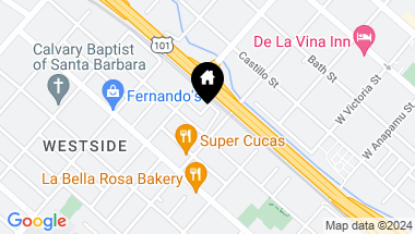 Map of 1502 San Pascual Street, SANTA BARBARA CA, 93101
