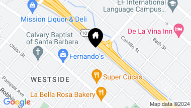 Map of 518 W Arrellaga Street, SANTA BARBARA CA, 93101