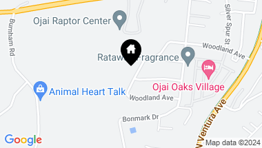 Map of 2187 Woodland Avenue, Ojai CA, 93023