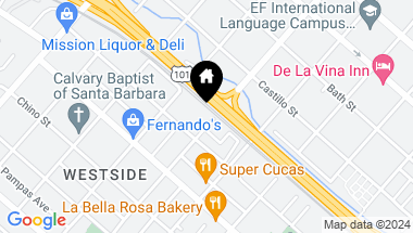 Map of 516 W Arrellaga Street, SANTA BARBARA CA, 93101
