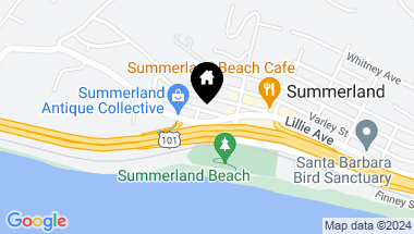 Map of 102 Pierpont Avenue, SUMMERLAND CA, 93067
