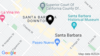 Map of 12-14 E Carrillo, SANTA BARBARA CA, 93101