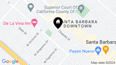 Map of 101 W Anapamu Street, SANTA BARBARA CA, 93101