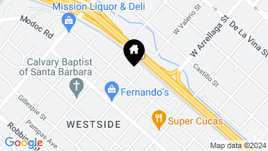 Map of 528 W Valerio Street, SANTA BARBARA CA, 93101