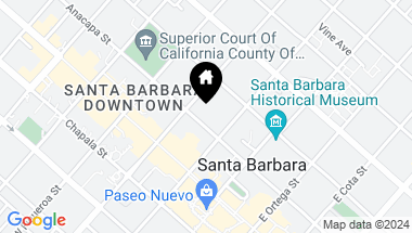 Map of 924 Anacapa Street, J, SANTA BARBARA CA, 93101