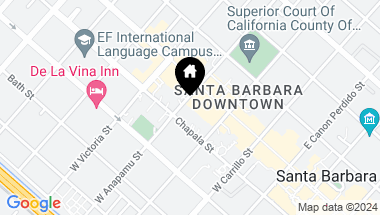 Map of 21 & 23 W Anapamu Street, SANTA BARBARA CA, 93101