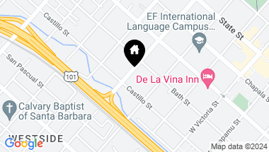 Map of 319 W Arrellaga Street, SANTA BARBARA CA, 93101