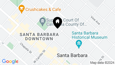 Map of 123 E Carrillo Street, SANTA BARBARA CA, 93101