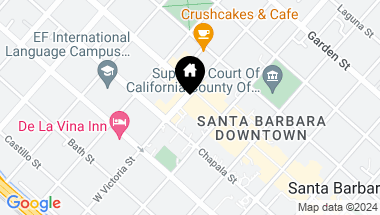 Map of 1 W Victoria Street, SANTA BARBARA CA, 93101