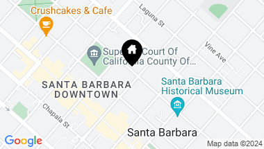 Map of 135 E Carrillo, SANTA BARBARA CA, 93101