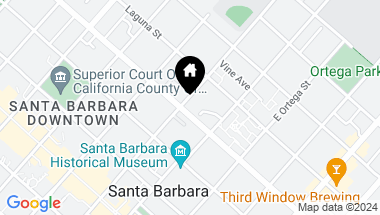 Map of 300 E Canon Perdido Street, SANTA BARBARA CA, 93101