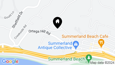 Map of 2121 Summerland Heights Lane, SANTA BARBARA CA, 93108