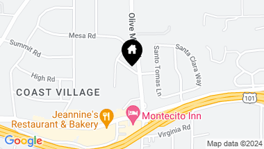 Map of 145 Olive Mill Lane, MONTECITO CA, 93108