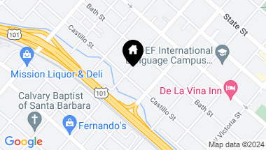 Map of 329 W Valerio Street, SANTA BARBARA CA, 93101