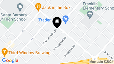 Map of 820 E Montecito Street, SANTA BARBARA CA, 93103
