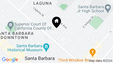 Map of 821 Laguna Street, D, SANTA BARBARA CA, 93101