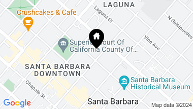 Map of 205 E Carrillo Street, 200, SANTA BARBARA CA, 93101