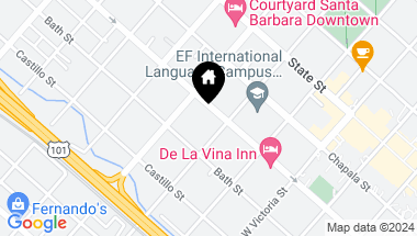 Map of 1515 De La Vina Street, SANTA BARBARA CA, 93101
