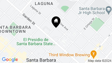 Map of 835 Laguna Street, SANTA BARBARA CA, 93101
