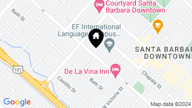 Map of 1502 De La Vina Street, Santa Barbara CA, 93101