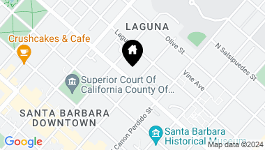 Map of 1010 Garden Street, SANTA BARBARA CA, 93101