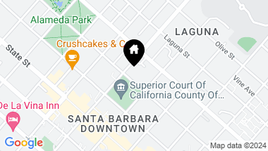 Map of 1126 Santa Barbara Street, SANTA BARBARA CA, 93101
