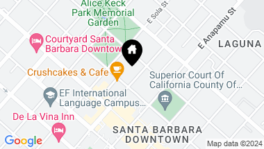 Map of 111 E Victoria Street, SANTA BARBARA CA, 93101