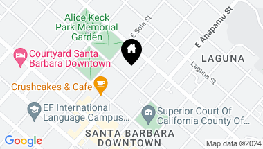 Map of 207 E Victoria Street, SANTA BARBARA CA, 93101