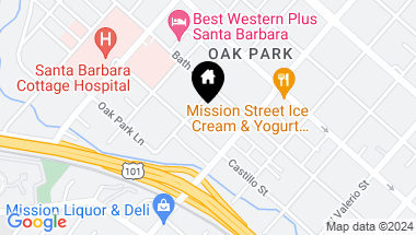 Map of 321 W Padre Street, SANTA BARBARA CA, 93105
