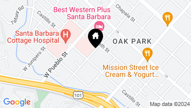 Map of 319 W Los Olivos Street, SANTA BARBARA CA, 93105