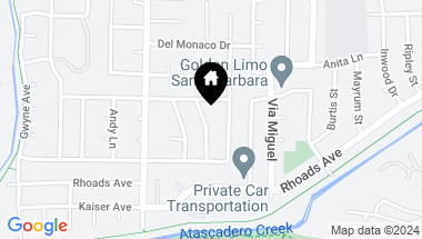 Map of 676 San Ramon Drive, SANTA BARBARA CA, 93111