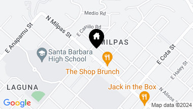 Map of 822 N Milpas Street, SANTA BARBARA CA, 93103
