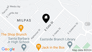 Map of 1111 E Cota Street, SANTA BARBARA CA, 93103