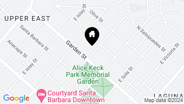 Map of 1600 Garden Street, 8, SANTA BARBARA CA, 93101