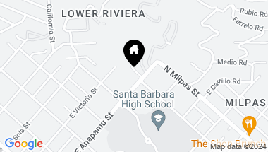 Map of 745 E Anapamu Street, SANTA BARBARA CA, 93103