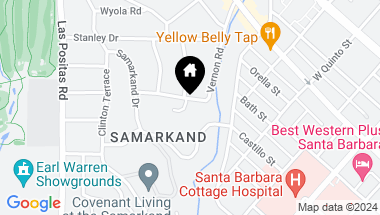 Map of 215 Santa Anita Road, SANTA BARBARA CA, 93105