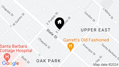 Map of 14 E Los Olivos Street, SANTA BARBARA CA, 93105